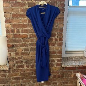 M.M.Lafleur Blue Wrap Dress